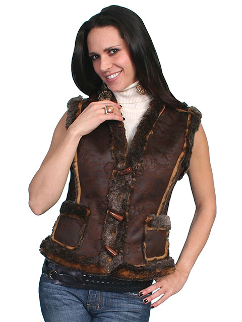 (image for) Faux shearling vest